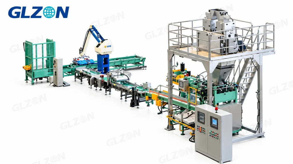 Automatic Bagging and Palletizing Line